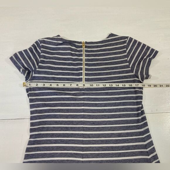 Sail To Sable Dress Women’s M Blue White Stripe Nautical Resort Preppy Tuckernuc - Picture 8 of 10